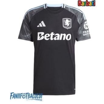 Aston Villa Tricou Fotbal Replică 2025-26 Barbati Deplasare